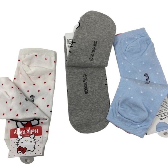 Sanrio Hello Kitty 3 Pack Ankle Socks - Picture 3 of 6